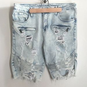 Rue21 Mens Jean Biker Shorts